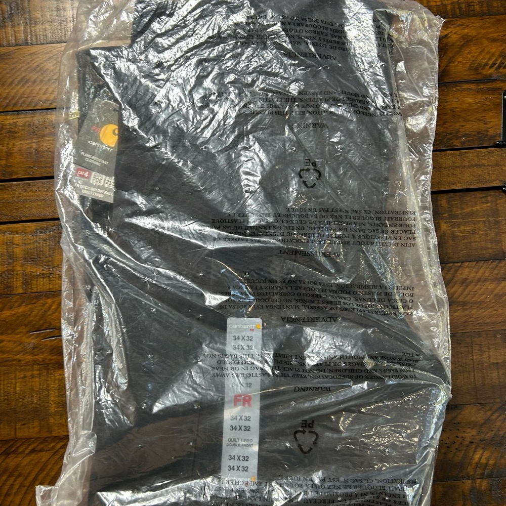 NWT Carhartt Flame Resistant Duck Bib Quilt Lined Overalls (CAT4) | Size 34x32 - Picture 5 of 5